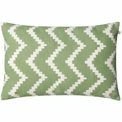 Chhatwal & Jonsson Ikat Sema Kissen 40x60 Cm Im Freien Nutzbar, Sage / Off-white