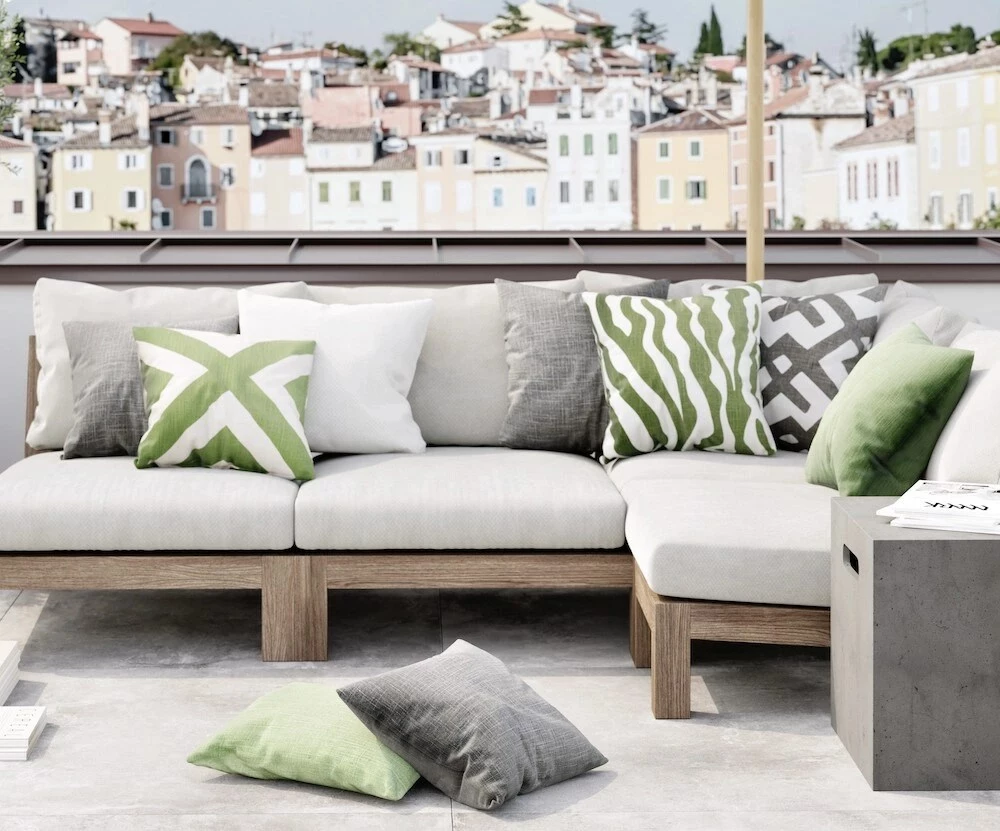 Chhatwal & Jonsson Pani Kissen Im Freien Nutzbar 50x50 Cm, Grau 4 Chhatwal & Jonsson Pani Kissen Im Freien Nutzbar 50x50 Cm, Grau – Bild 2