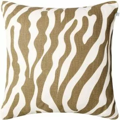 Chhatwal & Jonsson Zebra Kissen 50x50 Cm Im Freien Nutzbar, Shitake / Off-white
