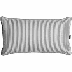 DIYTI Narrow Stripe Kissen 25x45 Cm, Grau