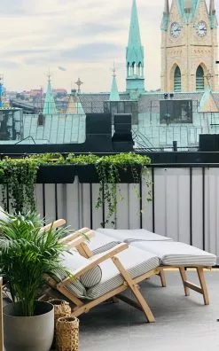 DIYTI Narrow Stripe Sonnenbankkissen 60x186 Cm, Grau -Sommer Stil Boutique diyti narrow stripe sunbed cushion 60x186 cm 2