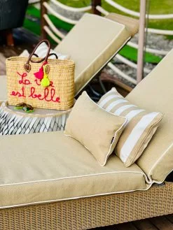 DIYTI Plain Kissen 25x45 Cm, Beige -Sommer Stil Boutique diyti plain cushion 25x45 cm 5