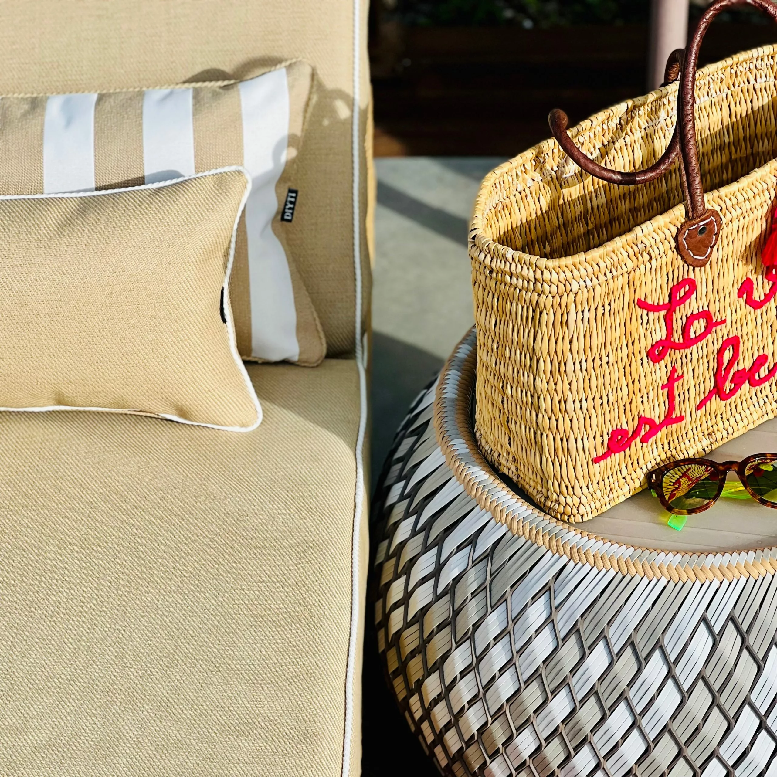 DIYTI Plain Sonnenbankkissen 60x186 Cm, Beige 5 DIYTI Plain Sonnenbankkissen 60x186 Cm, Beige – Bild 3