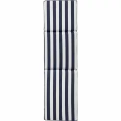 DIYTI Wide Stripe Liegestuhlkissen 50x186 Cm, Marineblau