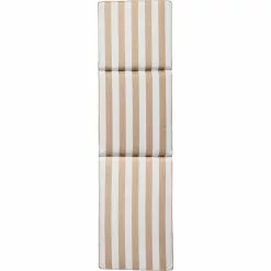 DIYTI Wide Stripe Liegestuhlkissen 50x186 Cm, Beige