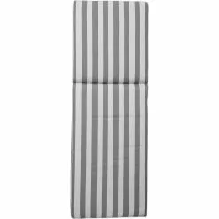 DIYTI Wide Stripe Sonnenbankkissen 60x186 Cm, Grau