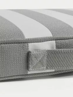 DIYTI Wide Stripe Bootskissen 40x45 Cm, Grau -Sommer Stil Boutique diyti wide stripe boat cushion 40x45 cm 1