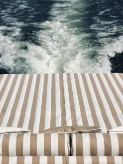 DIYTI Wide Stripe Kissen 17x45 Cm, Beige -Sommer Stil Boutique diyti wide stripe cushion 17x45 cm 9