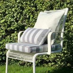 DIYTI Wide Stripe Kissen 40x65 Cm, Grau -Sommer Stil Boutique diyti wide stripe cushion 40x65 cm 0