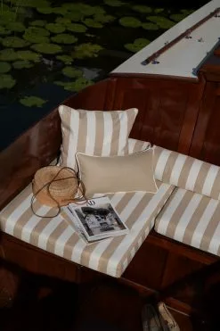 DIYTI Wide Stripe Kissen 45x45 Cm, Beige -Sommer Stil Boutique diyti wide stripe cushion 45x45 cm 10