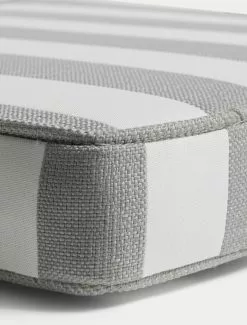 DIYTI Wide Stripe Sonnenbankkissen 60x186 Cm, Grau -Sommer Stil Boutique diyti wide stripe sunbed cushion 60x186 cm 2