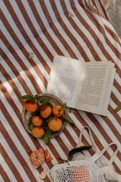 Garbo & Friends Stripe Pear Badetuch, 70x140 Cm -Sommer Stil Boutique garbo friends stripe pear 2 1