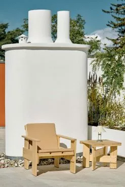 Hay Crate Sitzkissen Für Loungesessel, Beige -Sommer Stil Boutique hay folding cushion for crate lounge chair sky grey 11