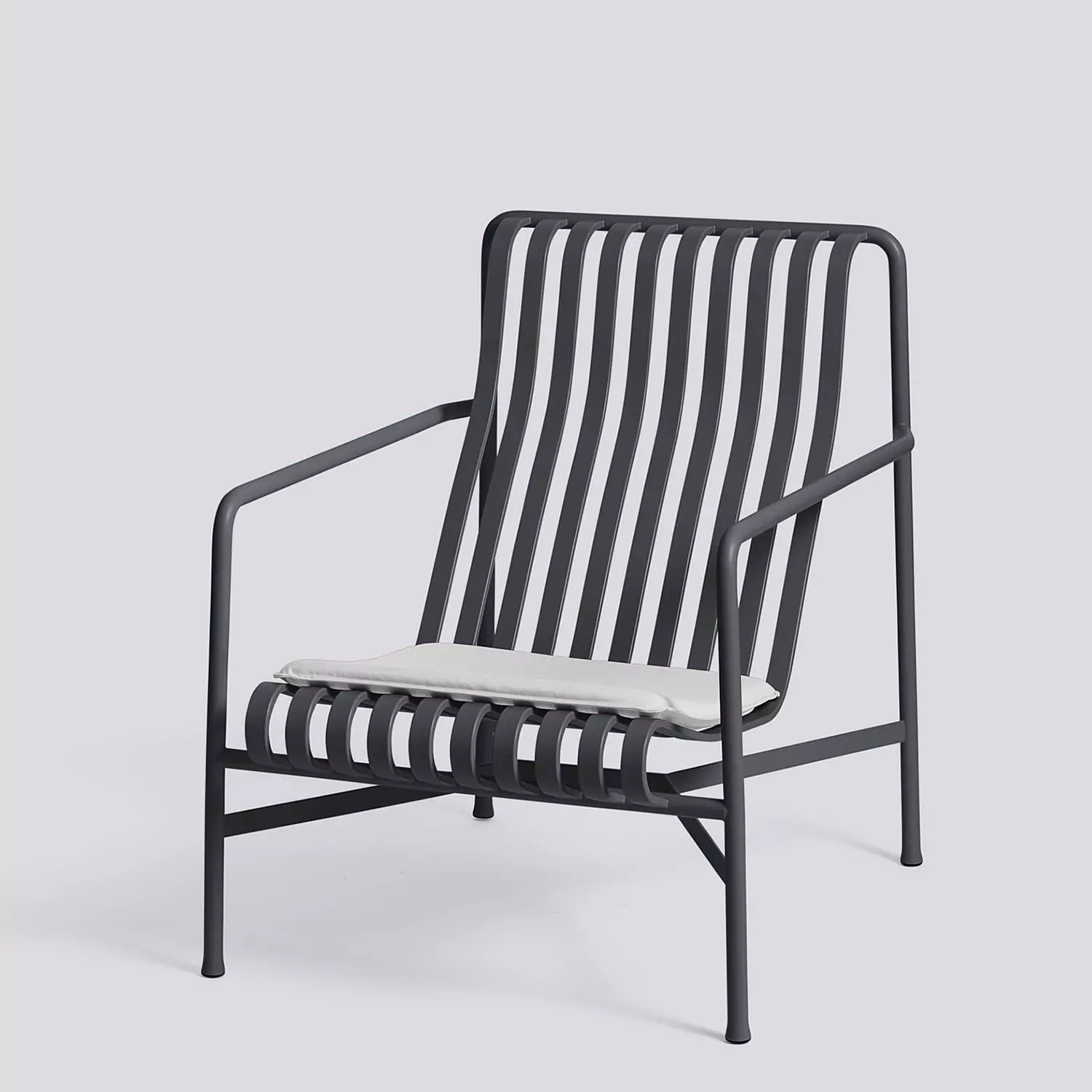 Hay Palissade Sitzkissen Liegestuhl Hoch / Niedrig, Sky Grey 4 Hay Palissade Sitzkissen Liegestuhl Hoch / Niedrig, Sky Grey – Bild 2