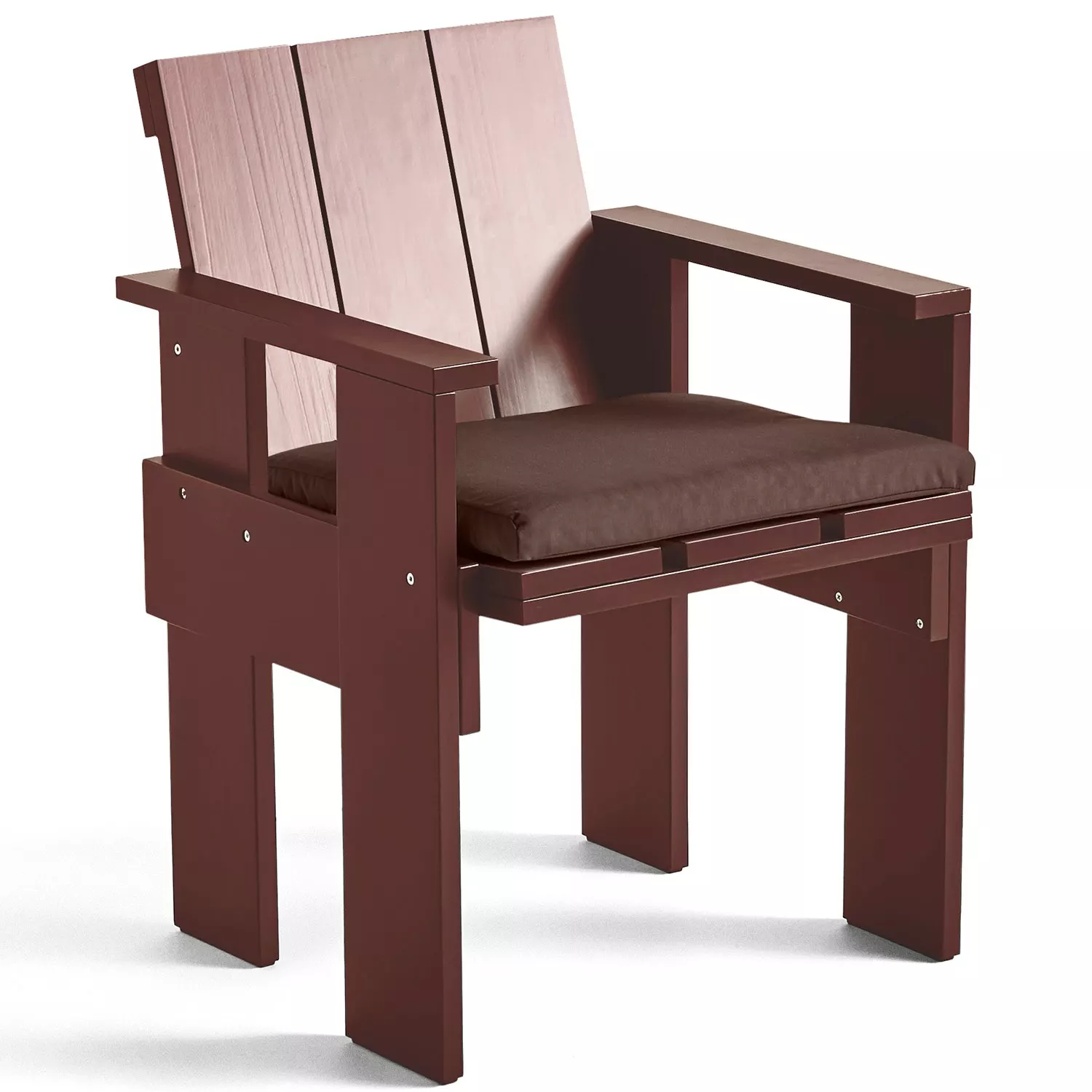 Hay Crate Sitzkissen Für Esszimmerstuhl, Iron Red 4 Hay Crate Sitzkissen Für Esszimmerstuhl, Iron Red – Bild 2