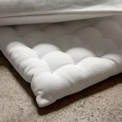 Linum Pepper Sitzkissen 40x40 Cm, Weiß -Sommer Stil Boutique linum pepper sitzkissen 40x40 cm 40