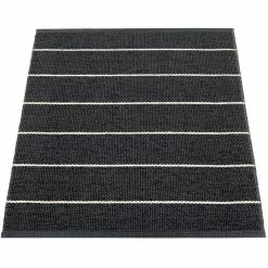 Pappelina Carl Rug 70x90 Cm, Black/Charcoal