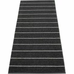 Pappelina Carl Rug 70x180 Cm, Black/Charcoal