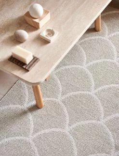 Pappelina Kotte Teppich Linen/ Vanilla, 70x225 Cm -Sommer Stil Boutique pappelina kotte teppich leinen vanille 2