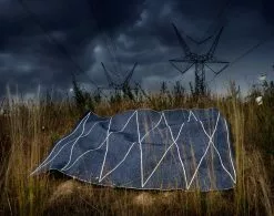 Pappelina Max Matte 70x240 Cm, Darkblue/Vanilla -Sommer Stil Boutique pappelina max matte 70x100 cm darkblue vanilla 2