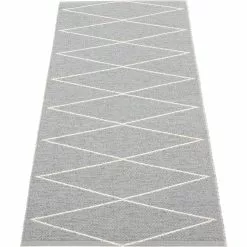 Pappelina Max Teppich Grey/Vanilla, 70x160 Cm