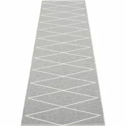 Pappelina Max Teppich Grey/Vanilla, 70x240 Cm