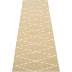 Pappelina Max Teppich Sand/Vanilla, 70x240 Cm