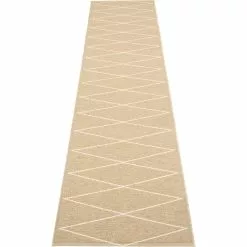 Pappelina Max Teppich Sand/Vanilla, 70x320 Cm