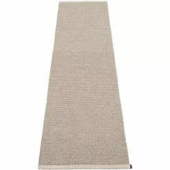 Pappelina Mono Rug 60x250 Cm, Dark Linen/Linen