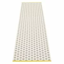 Pappelina Noa Matte 70x150 Cm, Warm Grey/Vanilla/Mustard