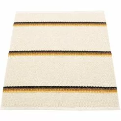 Pappelina Olle Teppich Ocker / Hintergrund Vanilla, 70x90 Cm