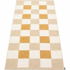 Pappelina Pix Teppich Beige / Vanilla / Ochre, 70x160 Cm