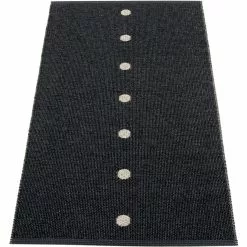 Pappelina Peg Rug 70x140 Cm, Black/Lin