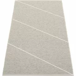 Pappelina Randy Teppich Warm Grey/ Vanilla, 70x135 Cm