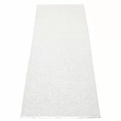 Pappelina Svea Matte 70x240 Cm, Metallic White/White