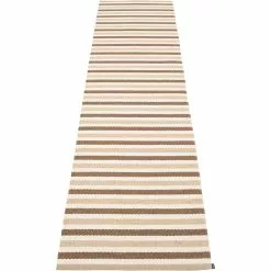 Pappelina Teo Teppich Braun / Beige / Vanilla, 70x300 Cm