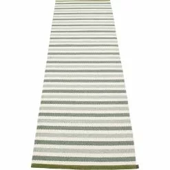 Pappelina Teo Teppich Sage / Army / Vanilla, 70x240 Cm