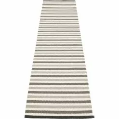 Pappelina Teo Teppich Warmes Grau / Charcoal / Vanilla, 70x300 Cm
