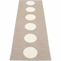 Pappelina Vera Matte 70x225 Cm, Mud/Vanilla