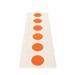 Pappelina Vera Matte 70x225 Cm, Orange/Vanilla -Sommer Stil Boutique pappelina vera matte 70x150 cm orange vanilla 4 2