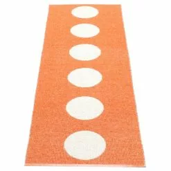 Pappelina Vera Matte 70x300 Cm, Orange/Vanilla