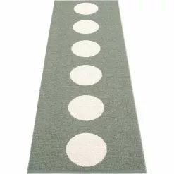 Pappelina Vera Teppich Army/ Vanilla, 70x225 Cm