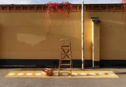 Pappelina Vera Teppich Ochre/ Vanilla, 70x225 Cm -Sommer Stil Boutique pappelina vera teppich ochre vanilla 1