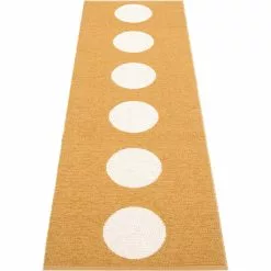 Pappelina Vera Teppich Ochre/ Vanilla, 70x225 Cm