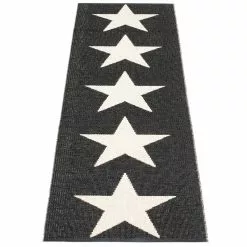 Pappelina Viggo One Matte 70x150 Cm, Black/Vanilla