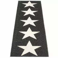 Pappelina Viggo One Matte 70x350 Cm, Black/Vanilla