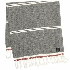 Recycled By Wille Badlakan Hamam Amasra 90x190 Cm Olivegrön/beige/rost Badetuch Olivgrün