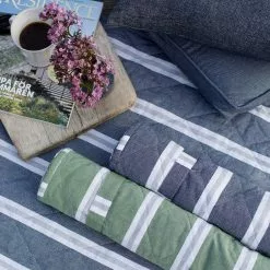 Recycled By Wille Svea Beach Mattress With Pillow 70x170 Cm, Marin -Sommer Stil Boutique recycled by wille beachmadrass svea 70x170 cm gron vit 9