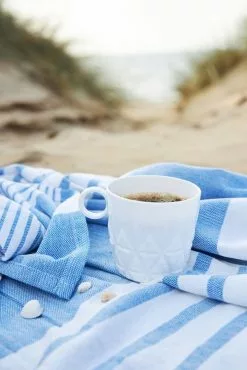 Sagaform Ella Hamam Handtuch 145x250 Cm, Blau -Sommer Stil Boutique sagaform ella hamam 145x250 cm 6