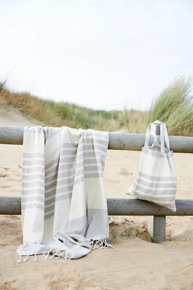 Sagaform Ella Hamam Handtuch 145x250 Cm, Beige 4 Sagaform Ella Hamam Handtuch 145x250 Cm, Beige – Bild 2